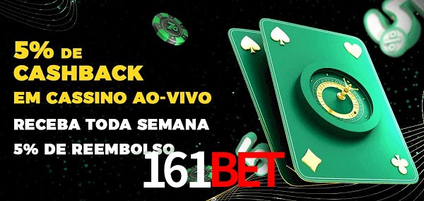 Promoções do cassino ao Vivo 161BET